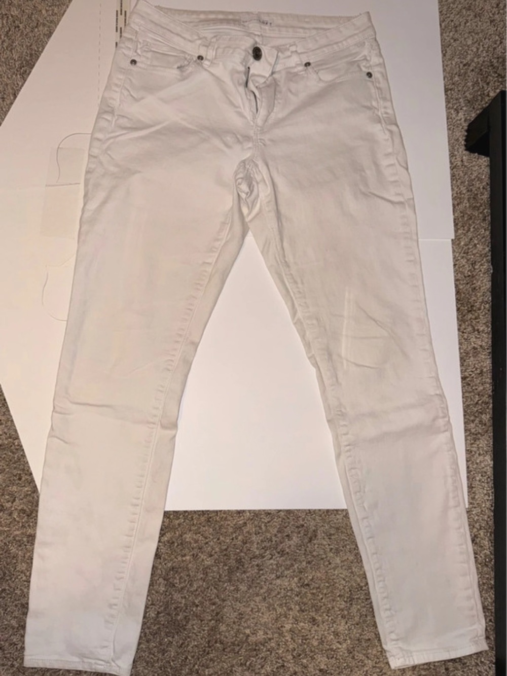 LOFT White Skinny Jeans